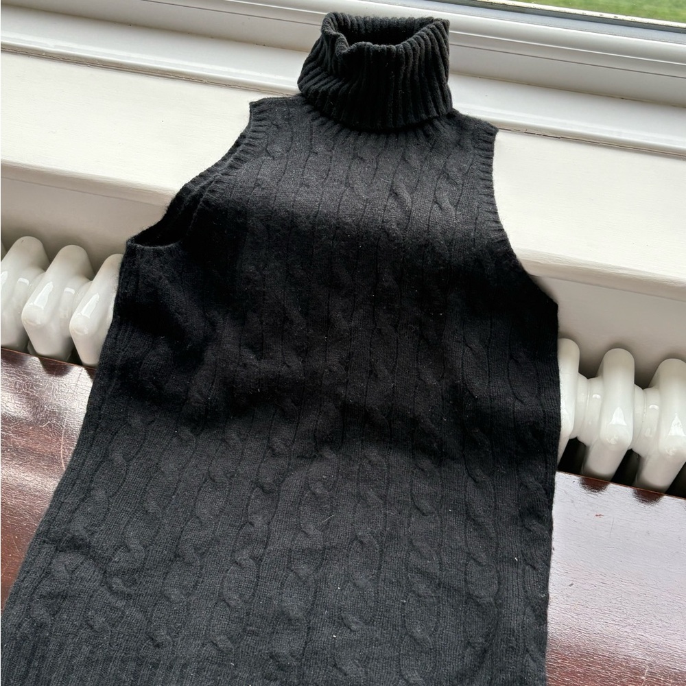 Ralph Lauren Cashmere Black Knit Turtleneck